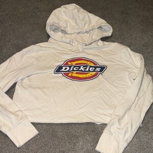 Dickies Off-White Cropped Hoodie with Logo SEE PHOTOS